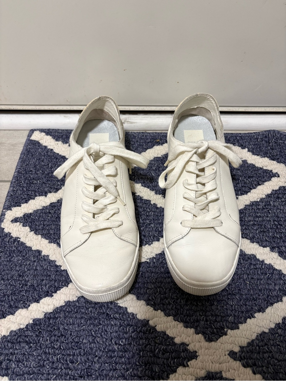 Dolce Vita Leather Lace-Up Sneakers